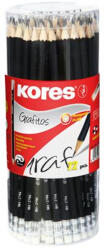 Kores Grafitceruza radírral, HB, hatszögletű, KORES, 72db/cs (92672)