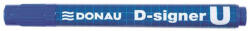 DONAU Alkoholos marker, 2-4 mm, kúpos, DONAU "D-signer U", kék (7371001-10PL) - eztkapdki