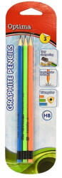 Optima Grafitceruza OPTIMA HB háromszögletű radíros 3 db-os (100145) - eztkapdki