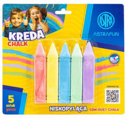 Astra Táblakréta ASTRA FUN jumbo szögletes hegyezett 5 szín/bliszter (330022002)