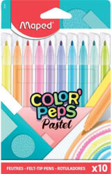 Maped Filctoll készlet, 2, 8 mm, kimosható, MAPED "Color`Peps Pastel", 10 különböző pasztell szín (845469)