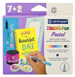 Centropen Dekormarker 1, 5mm, Centropen 2738 8+1-es készlet, (527380901) - eztkapdki