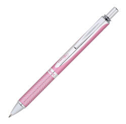 Pentel Rollertoll 0, 35mm, fém rózsaszín test, Pentel Energel BL407P-A, írásszín kék (BL407P-A) - eztkapdki