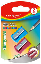 Keyroad Hegyező 1 lyukú fém 2 db/bliszter Keyroad Metal Colourful vegyes színek (KR971864)