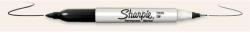 Sharpie Alkoholos marker, kúpos, kétvégű, SHARPIE "Twin Tip", fekete (S0811100) - eztkapdki