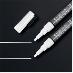 Sigel Folyékony krétamarker, kúpos hegy, 1-2mm SIGEL, fehér, 2db/cs (BA178) - eztkapdki