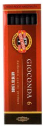 KOH-I-NOOR Szénkréta, KOH-I-NOOR "Gioconda", fekete, 6db/doboz (7220015001)