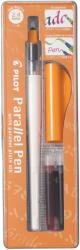 Pilot Töltőtoll, 0, 5-2, 4 mm, narancssárga kupak, PILOT "Parallel Pen (FP3-24-SS) - eztkapdki