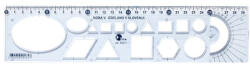 Optima Sablon vonalzó OPTIMA kék 30cm (53046) - eztkapdki