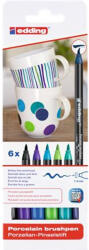 edding Ecsetirón készlet, porcelánra, EDDING "4200 Cool color", 6 különböző szín (7580206002)