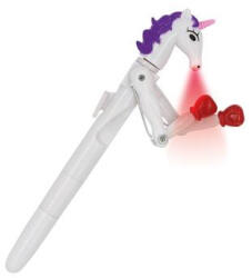 WEDO Unikornis golyóstoll, 1 mm, LED fénnyel, WEDO "Lucky Punch", kék (2522299) - eztkapdki