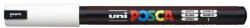 uni Dekormarker, 0, 7 mm, UNI "Posca PC-1MR", fehér (2UPC1MRFEH)