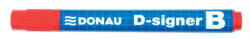 DONAU Táblamarker, 2-4 mm, kúpos, DONAU "D-signer B", piros (7372001-04PL) - eztkapdki