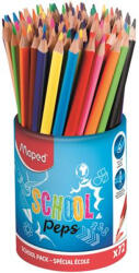Maped Színes ceruza készlet, háromszögletű, ceruzatartó, MAPED "Color`Peps (832000)