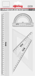 rOtring Vonalzó készlet, műanyag, ROTRING, víztiszta (221370)