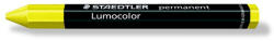 STAEDTLER Jelölőkréta, mindenre író, vízálló (omnigraph), STAEDTLER "Lumocolor 236", sárga, 12db/doboz (236-1)