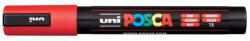 uni Dekormarker, 1, 8-2, 5 mm, UNI "Posca PC-5M", piros (PC-5M RED)