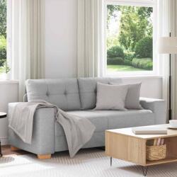 vidaXL Canapea extensibila cu doua locuri, gri nor, 180x77x82 cm, material textil GartenMobel Dekor (4105086) Canapea