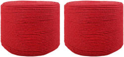 vidaXL Sfoara 2 pcs Rosu Bumbac GartenMobel Dekor (42011891)