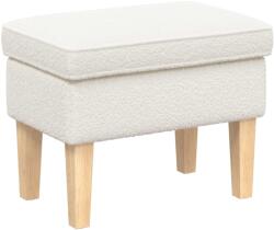 vidaXL Taburet Crem 55 x 35 x 41 cm Bouclé GartenMobel Dekor (42030003)