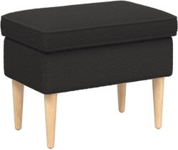 vidaXL Taburet Negru 55 x 35 x 41 cm Bouclé GartenMobel Dekor (42029987)