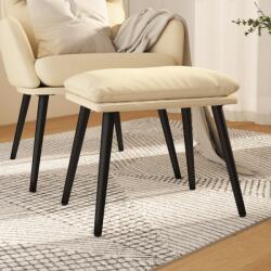 vidaXL Taburet, crem, 45x29, 5x35 cm, material textil GartenMobel Dekor (341495)