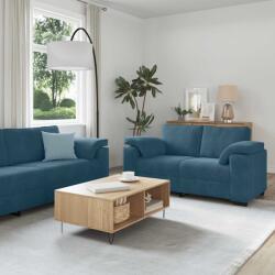 vidaXL Set canapele 2 piese cu perne catifea albastra GartenMobel Dekor (3324758) Canapea