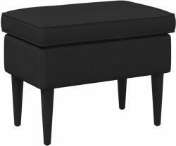 vidaXL Taburet Negru 55 x 35 x 41 cm Tesatura GartenMobel Dekor (42029994)