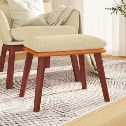 vidaXL Taburet, crem, 45x29, 5x35 cm, textil & piele ecologica GartenMobel Dekor (341481)