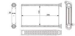 MAHLE Schimbător de căldură, încălzire habitaclu MAHLE BEHR AH 377 000S (AH 377 000S)