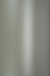 Majestic Hârtie decorativă colorată metalizată Majestic 120g Moonlight Silver argint 72x102 R250 1 buc