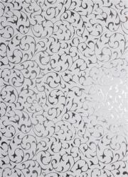  Hârtie decorativă albă - dantelă argintie 56x76cm