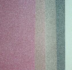  Hârtie decorativă colorată o parte glitterată 03 mix multicolor 210g buc. 5A4