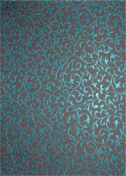  Hârtie decorativă metalizată pietra - dantelă turcoaz 18x25 5buc