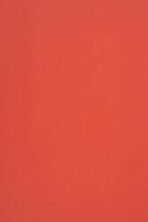 Woodstock Hârtie decorativă netedă colorată ecologică Woodstock 140g Rosso roșu pachet 10A4