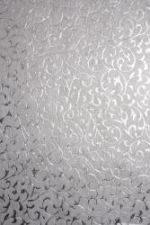  Hârtie decorativă flizelină albă - dantelă argintie 58x90cm