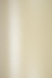 Majestic Hârtie decorativă colorată metalizată Majestic 120g Candelight Cream ecru buc. 10A5