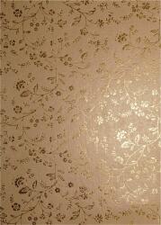  Hârtie decorativă metalizată aurie - flori aurii 56x76cm