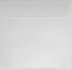  Plicuri perlă decorativă metalizată pătrate K4 17x17 HK Sirio Ice White alb 125g