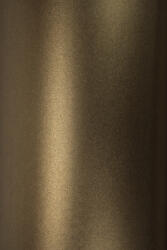 Majestic Hârtie decorativă colorată metalizată Majestic 250g Medal Bronze maro buc. 10A5