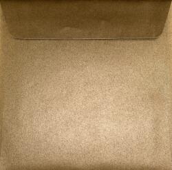  Plicuri perlă decorativă metalizată pătrate K4 17x17 HK Sirio Fusion Bronze maro 125g