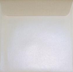  Plicuri perlă decorativă metalizată pătrate K4 17x17 HK Sirio Oyster Shell ecru 125g