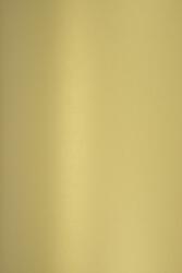  Hârtie decorativă colorată metalizată Majestic 120g Mellow Yellow galben buc. 10A4