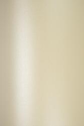 Majestic Hârtie decorativă colorată metalizată Majestic 290g Candelight Cream ecru buc. 10A4