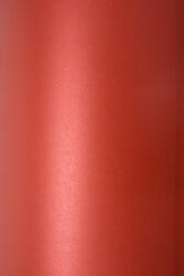 Sirio Pearl Hârtie decorativă colorată metalizată Sirio Pearl 300g Red Fever roșu buc. 10A5