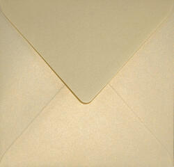 Aster Metallic Plicuri perlă decorativă metalizată pătrate K4 15, 3x15, 3 NK Aster Metallic Gold Ivory vanilie 120g