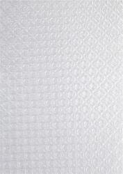  Hârtie decorativă metalizată albă - trandafiri mici 18x25 5buc
