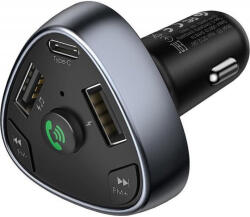 hoco. Трансмитер за кола Hoco E51 Road treasure car BT FM transmiter - Черен