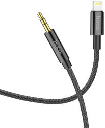 hoco. AUX Jack 3, 5mm Lightning UPA19, 1m, kábel, fekete