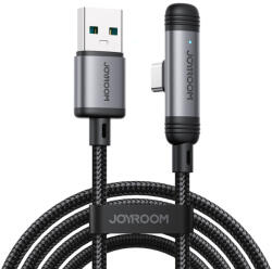 JOYROOM S-A56 EnjoyX Series 90° USB-A - USB-C, 3A, kábel, fekete